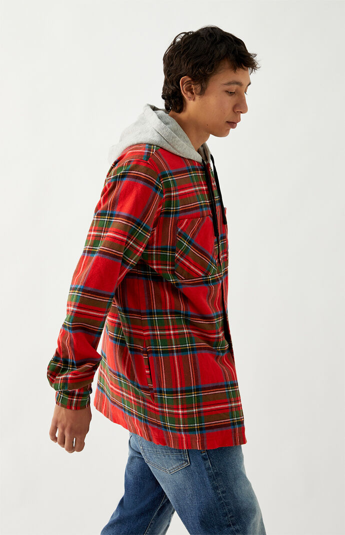 Tartan Plaid Hooded Shacket