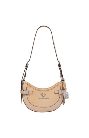 Blake Smooth Faux Leather Belted Hobo Bag image number 7