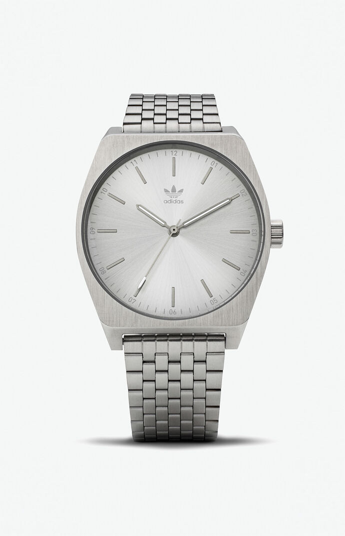 adidas watch silver
