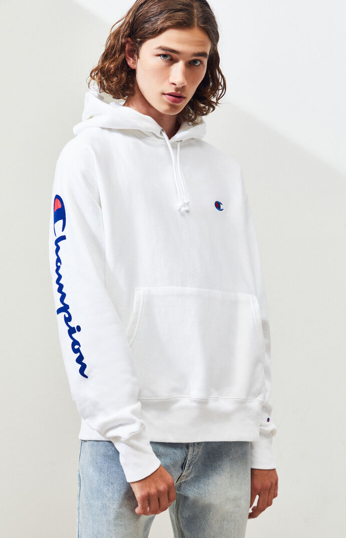 Champion Reverse Weave Oversized Flock Pullover Hoodie at PacSun.com