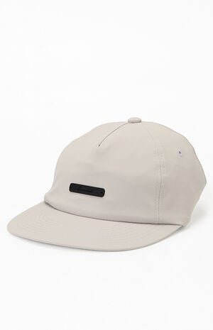 Vintage Black 5-Panel Nylon Hat image number 4