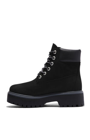 Women's Black Stone Street 6inch Lace-Up Waterproof Boots image number 6