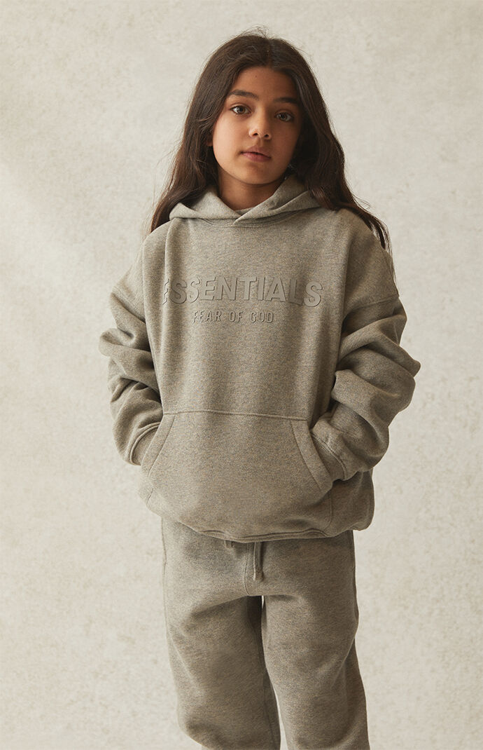 Essentials Heather Oatmeal Hoodie