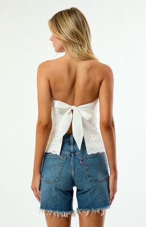 Symmetry 501 Mid Thigh Denim Shorts image number 5