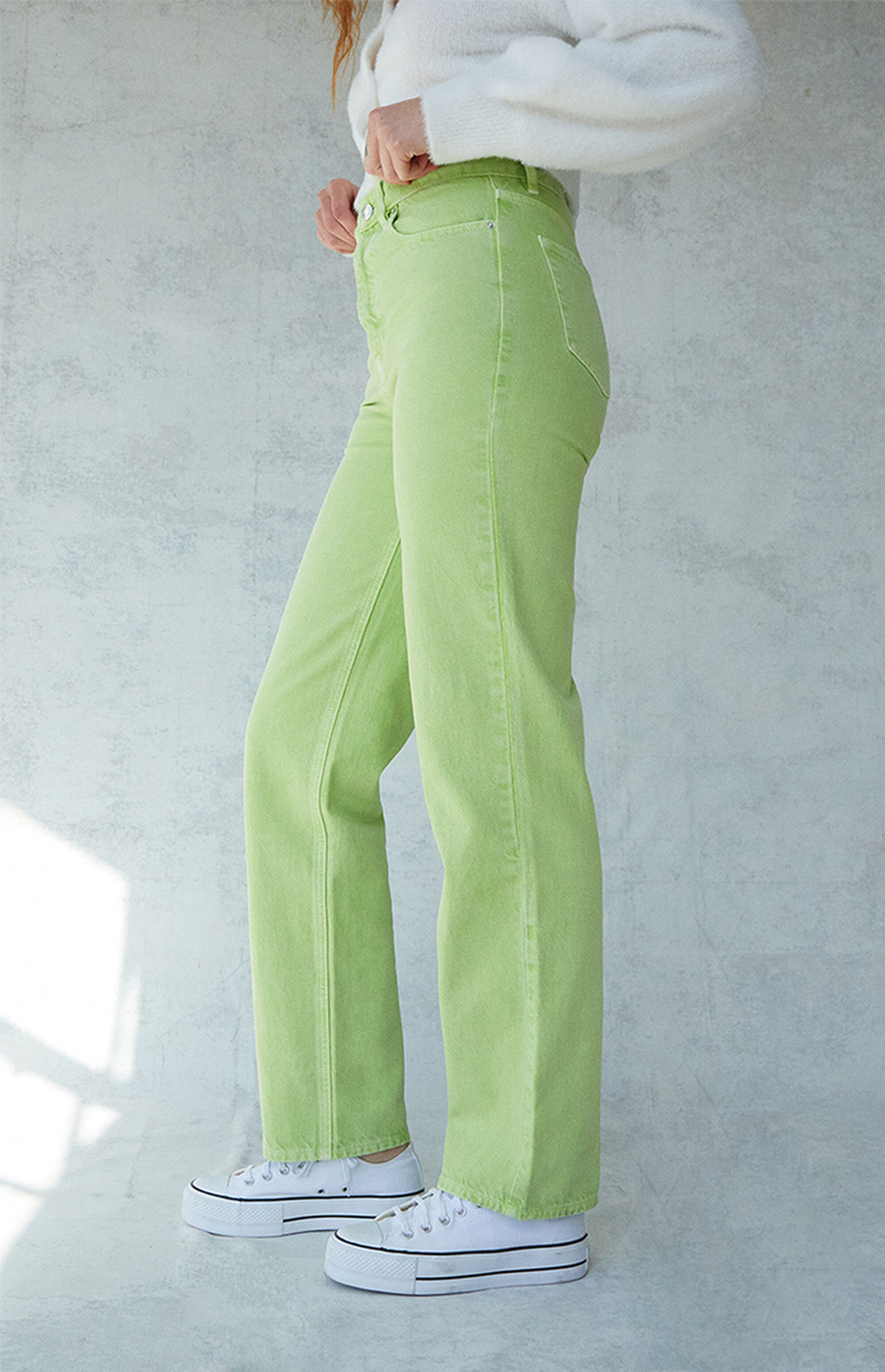 PacSun Eco Lime '90s Boyfriend Jeans PacSun