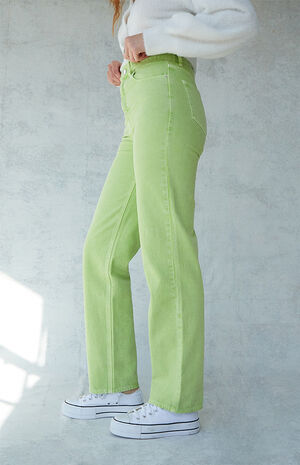 Eco Lime '90s Boyfriend Jeans image number 3