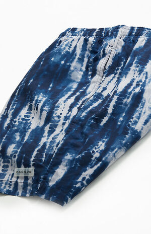 Vertical Tie Dye 17" Swim Trunks image number 4