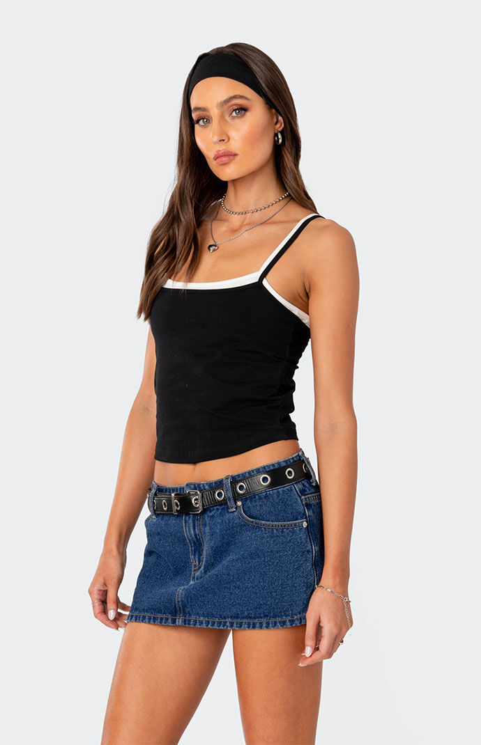トップス LAYERED URAKE OVER TANK TOP AMERI(アメリ) LAYERED URAKE OVER TANK TOP レイヤードオーバー