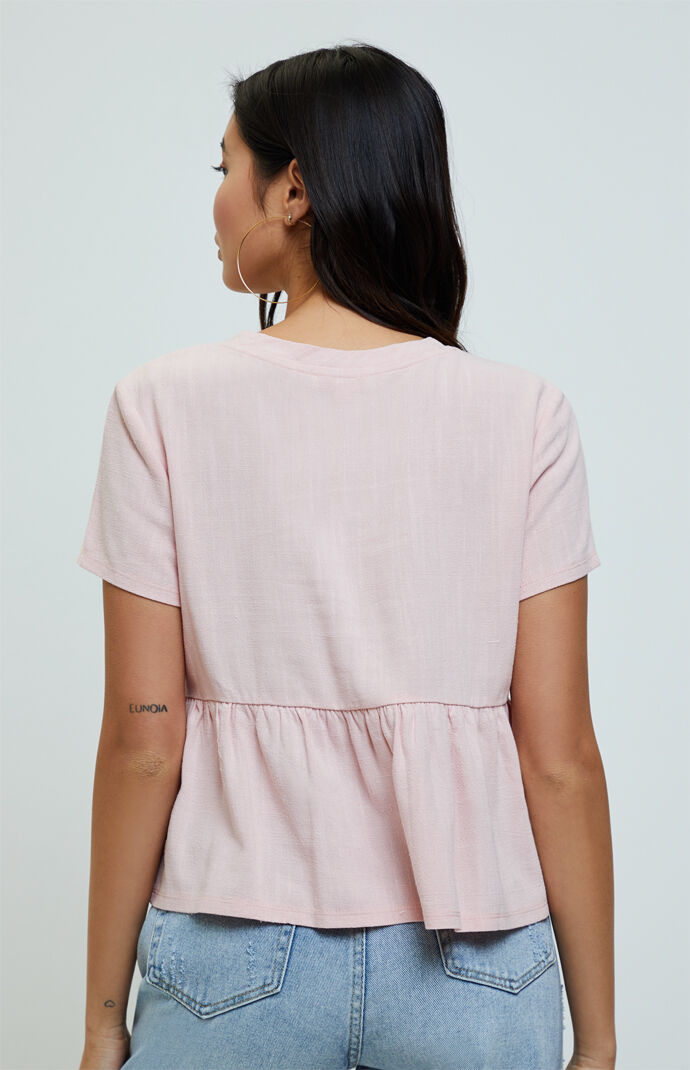Linen Babydoll Shirt