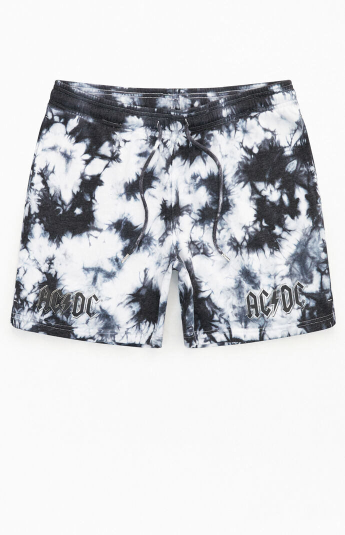 AC/DC Tie-Dyed Sweat Shorts