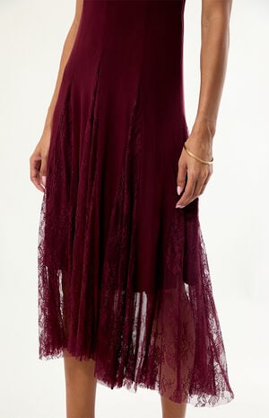 Vita Asymmetrical Lace Maxi Dress image number 2