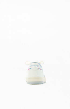 Women's White & Blue Phase Court Sneakers image number 3