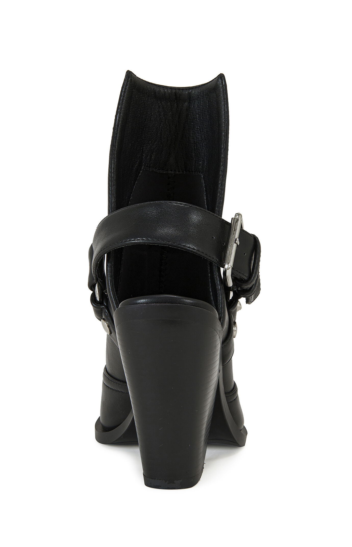 AZALEA WANG Women's Black Western Booties