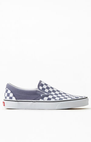 Blue Checkerboard Classic Slip-On Shoes image number 3