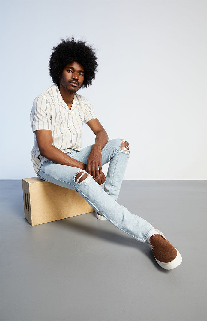 Light wash sale stretch jeans