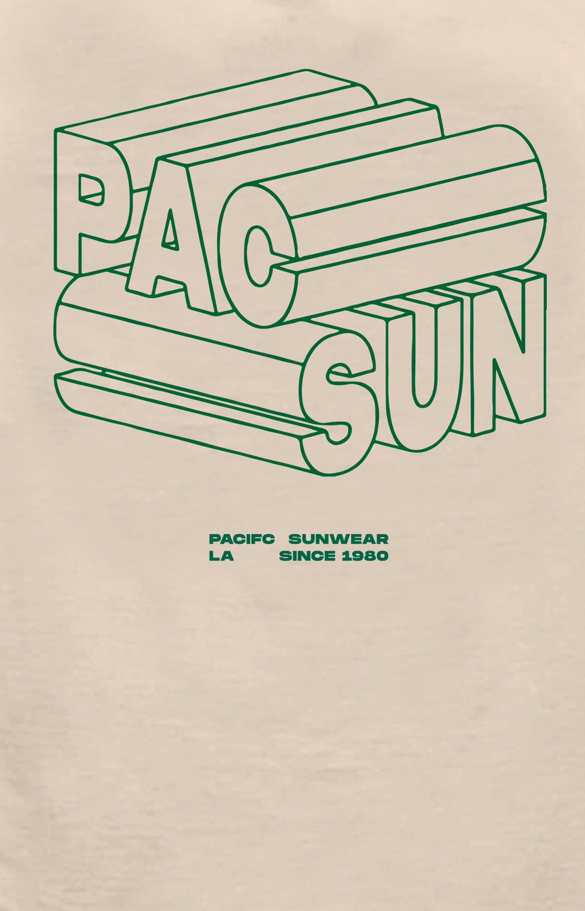 Green PacSun 3D Logo T-Shirt | PacSun