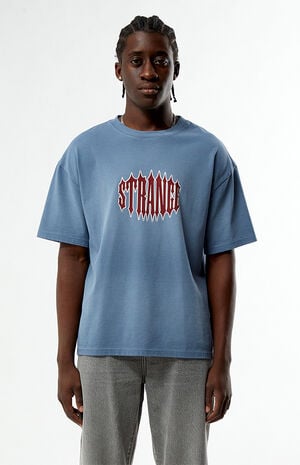 Blue Strange Rhinestone T-Shirt image number 2