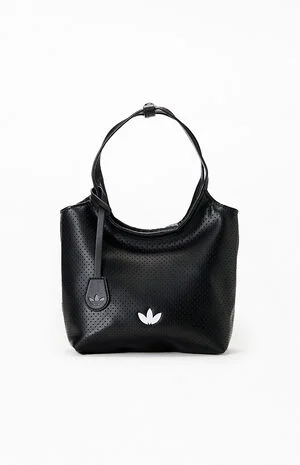 Black Mini Perforated Tote Bag image number 1