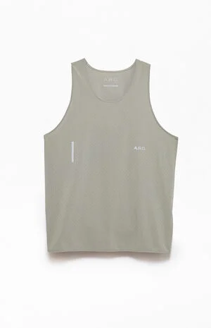Gray&nbsp;Active Perforated&nbsp;Tank Top image number 1