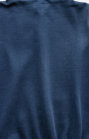 Navy '80s Blank Zip Hoodie image number 6