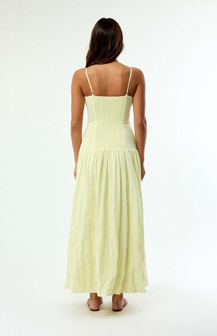 Your Favorite Ava Linen Bustier Maxi Dress