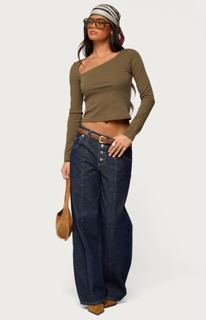 Rion Asymmetric Long Sleeve Top image number 5