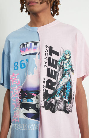 Anime Racing Split T-Shirt image number 3