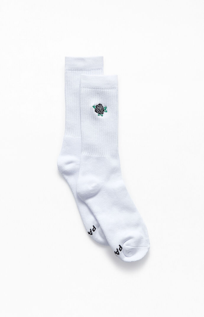 Black Rose Crew Socks