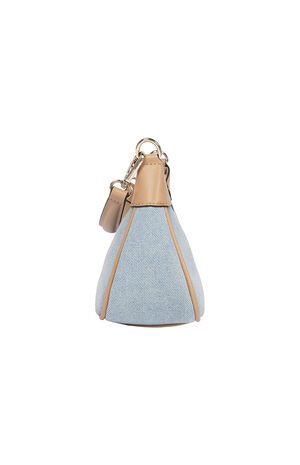 Blair Denim and Faux Leather Shoulder Bag image number 5