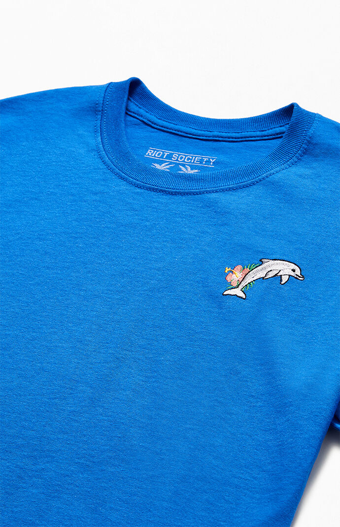 Hibiscus Dolphin T-Shirt