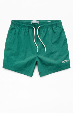 Green Collegiate 4.5" Swim Trunks image number 1