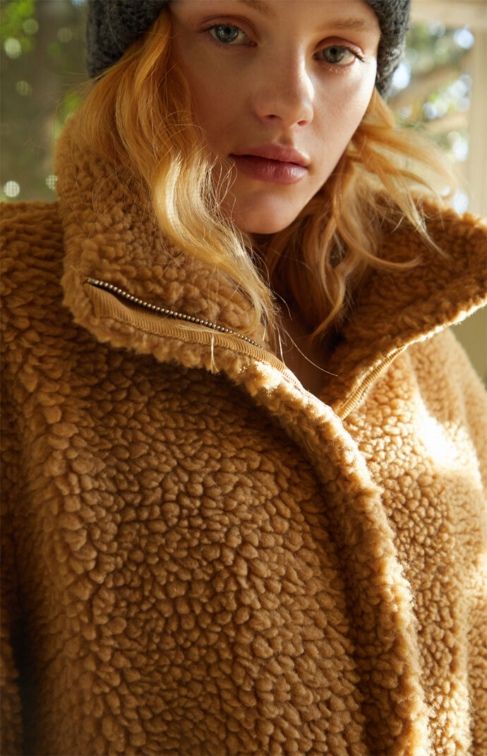Tan Sherpa Jacket