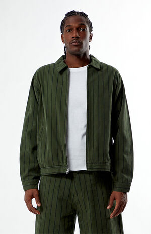 Striped Zip Up Jacket image number 1