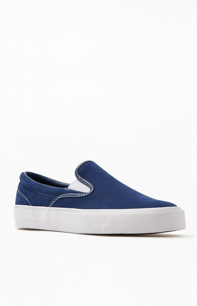 navy slip on converse