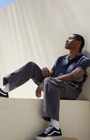 Dark Gray Baggy Cargo Pants image number 1