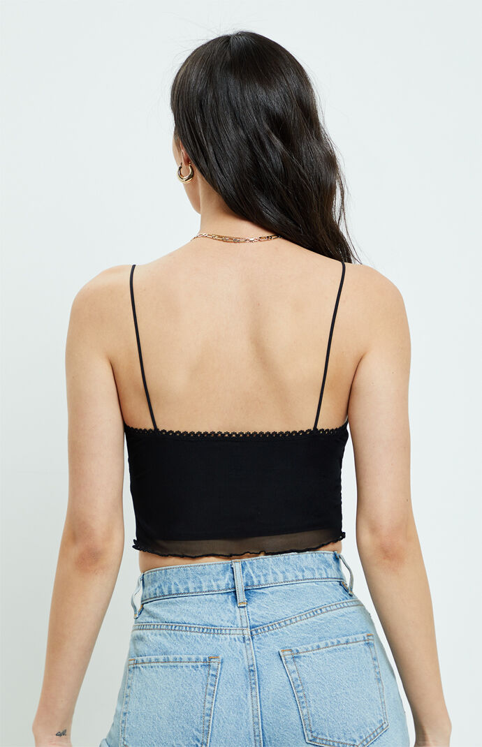 Mesh Bow Cami Top