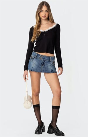 Tracey Lace Trim Top image number 2