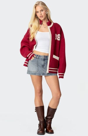 Gigi Carpenter Denim Mini Skirt image number 1