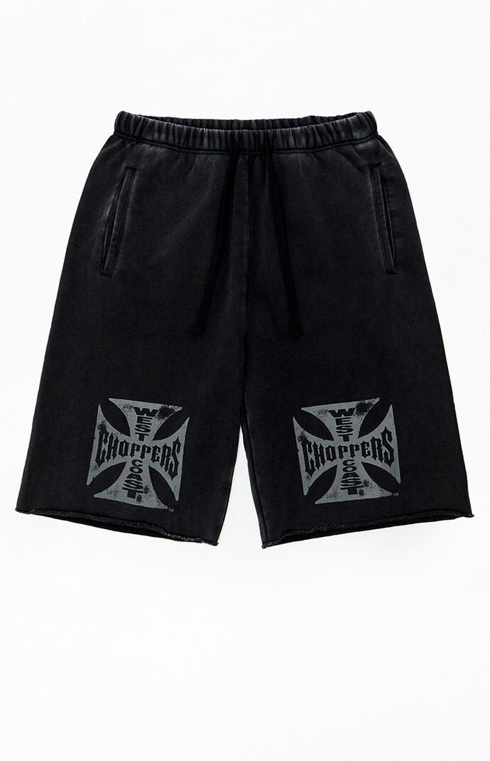 West Coast Choppers Logo Baggy Fleece Sweat Shorts