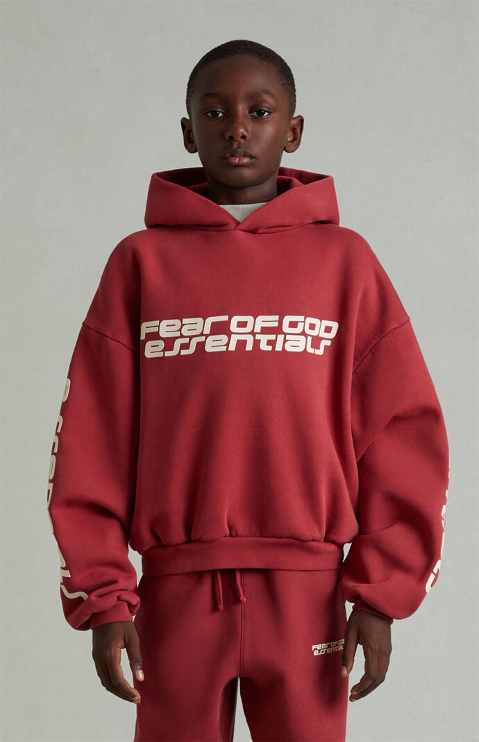Fear of God ESSENTIALS Kids Crimson Classic Hoodie