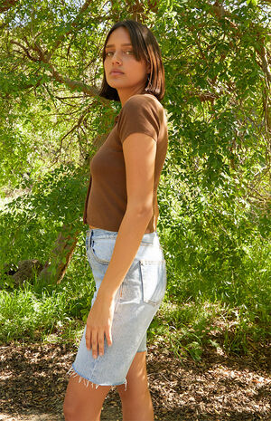 Brown Caroline Knit Top image number 2