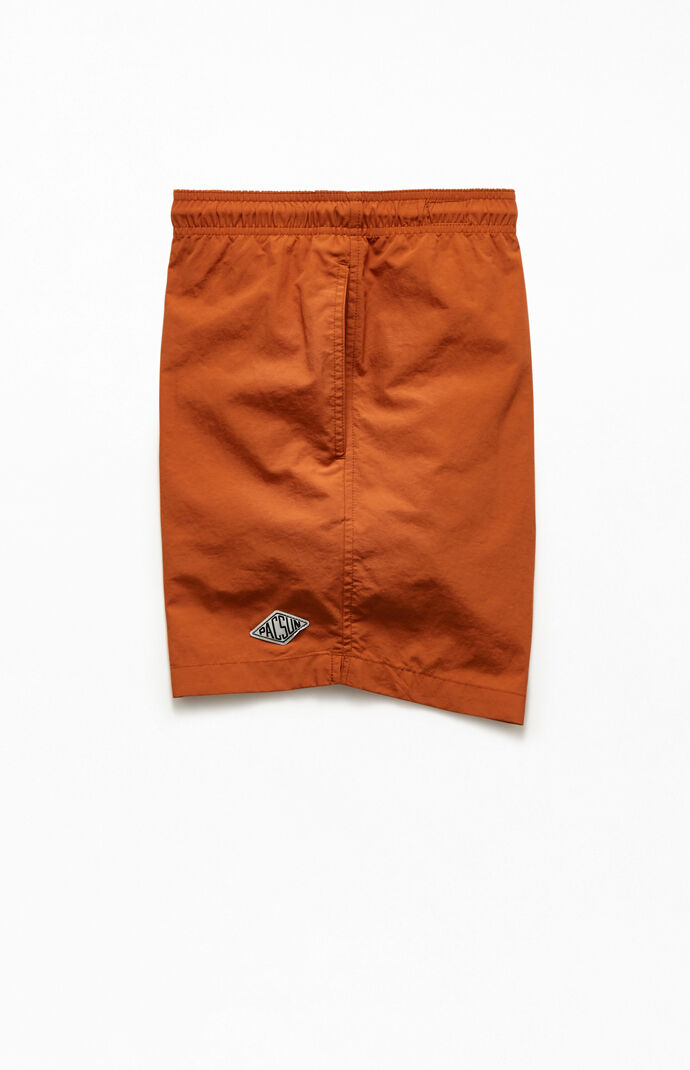 Solid Color 17" Swim Trunks
