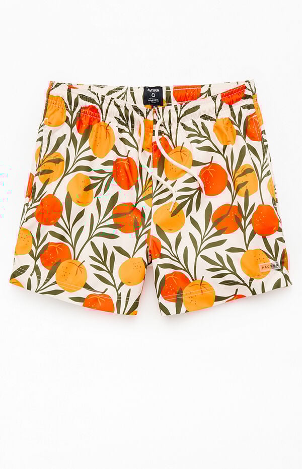 Pacsun Oranges Eco 4.5" Swim Trunks