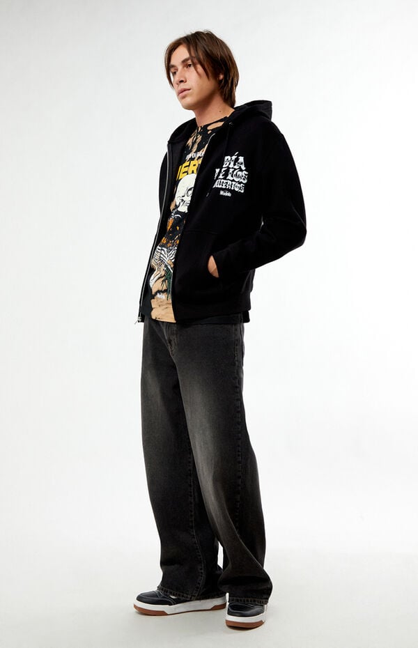 Modelo Salud Full Zip Dia De Los Muertos Hoodie