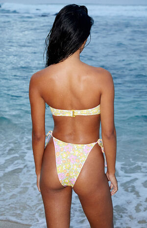 Eco Floral Sardinia Square Ring Side Tie Bikini Bottom image number 3