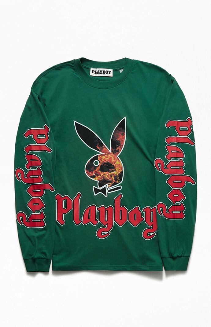 Green discount playboy shirt