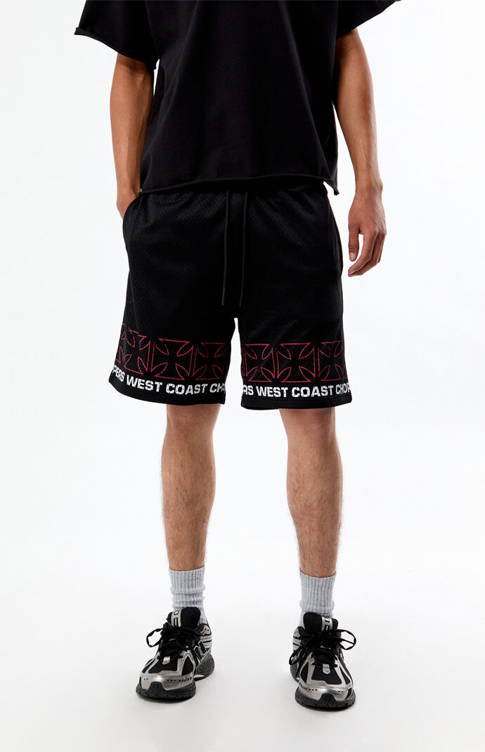 West Coast Choppers Wrapped Mesh Shorts | Pacsun