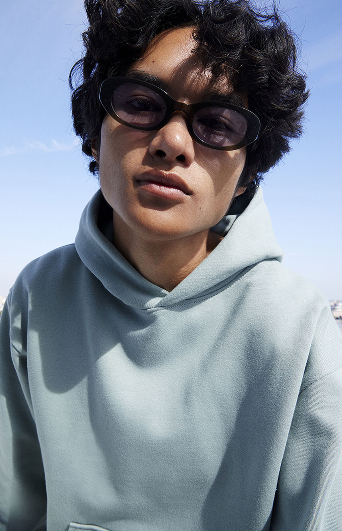 Green Eli Round Sunglasses