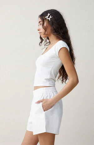 White Boxer Shorts image number 2