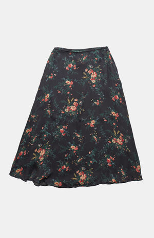 90s Floral Midi Skirt image number 1